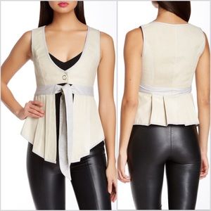 Nuvula Amazing Cream Leather Vest